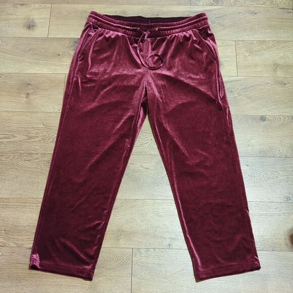 Torrid Pull-On Relaxed Taper Velvet High-Rise Pant sz 1 - Picture 2 of 10